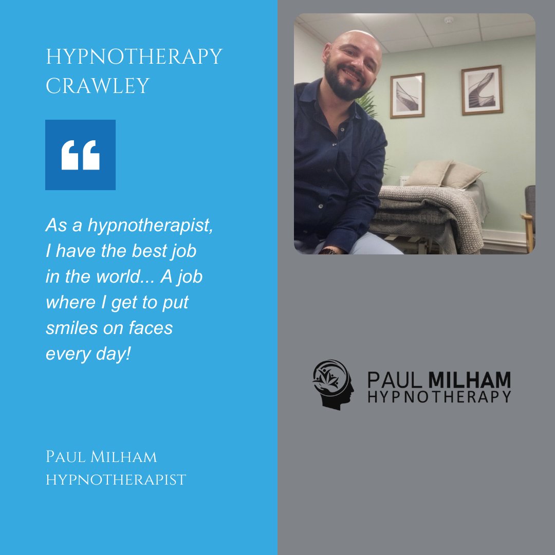 Book your free, no-obligation initial consultation with Paul Milham Hypnotherapy now and take the first step towards a better you! #FeelEmpowered #TakeControl #ReachYourGoals #Hypnotherapy #PaulMilham #crawley #westsussex #horsham #sussex #surrey #horley #gatwick #reigate