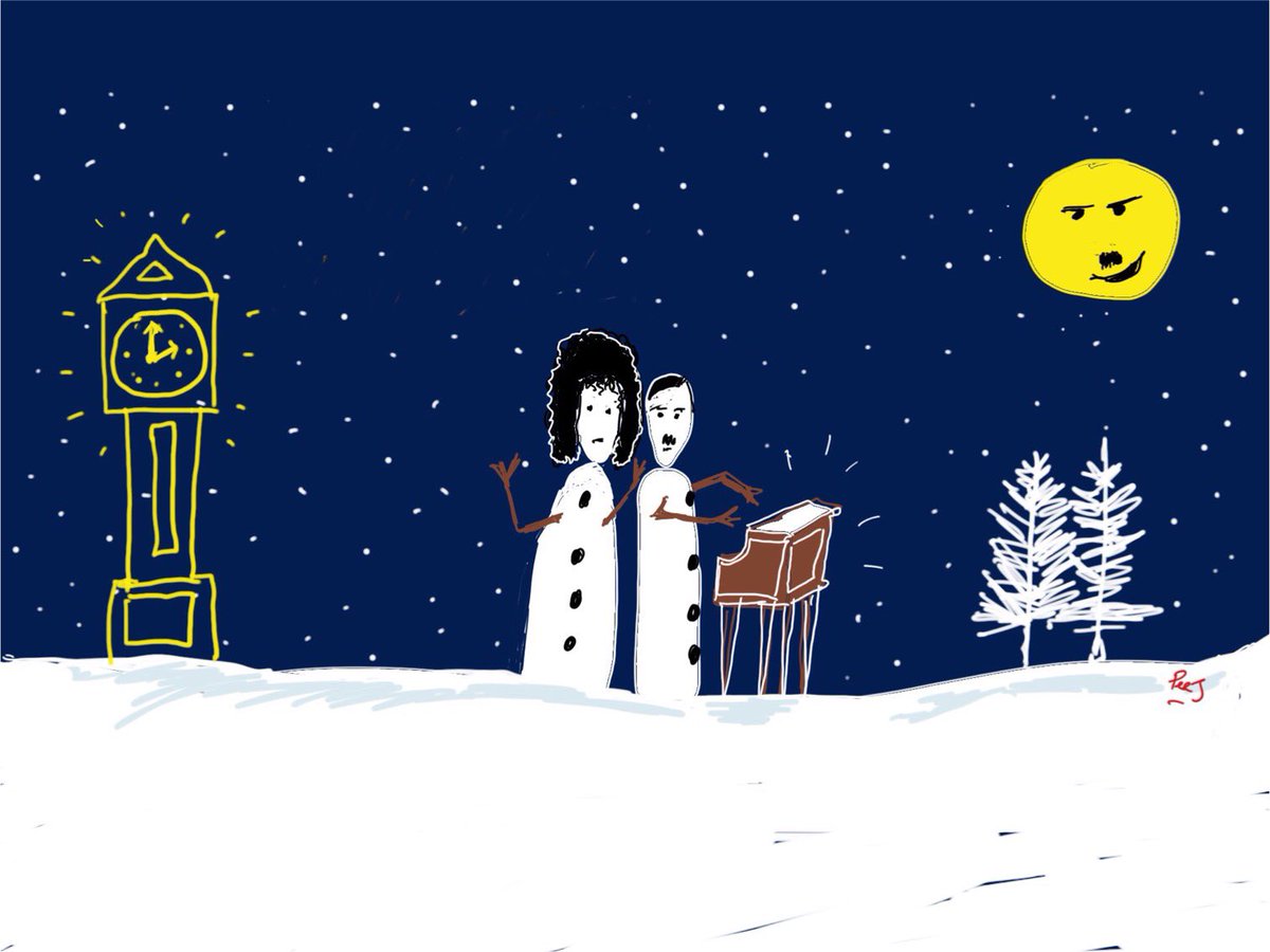 #rockstarsontheirdayoff These 2 Snowmen are a couple of bright Sparks….