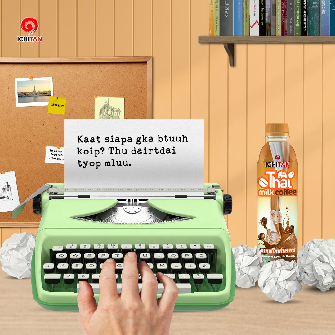 Kalo Sahabat Ichitan gabisa baca tulisan di atas berarti kalian butuh Ichitan Thai Milk Coffee 😋

Kalo bisa tetep butuh juga sih, biar tetep happy 😁

#YangAsliEmangBeda
#IchitanThaiMilkCoffee
#Ichitan #IchitanIndo