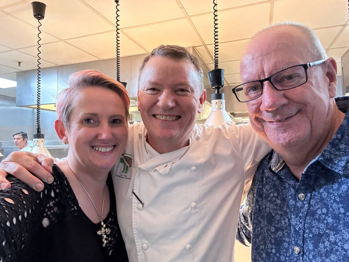 One of our very favourite people, chef @TheoRandall, after another brilliant meal at his amazing Italian restaurant. He has a wonderful FOH team who greet us like family. Chef, THAT was my favourite regional menu……until the next one!