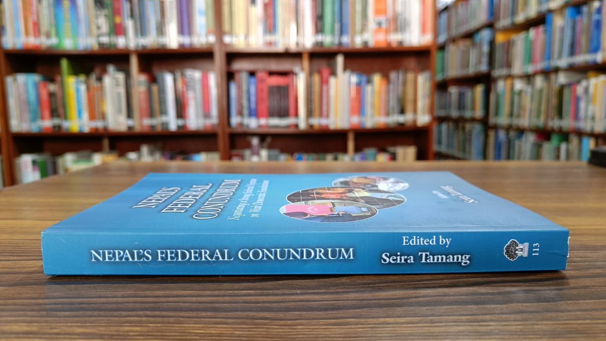 New Publication from Martin Chautari Nepal’s Federal Conundrum: Negotiating a Strong Federal System on Weak Democratic Foundations Seira Tamang (ed.) TOC: shorturl.at/bnH34 Available at: Martin Chautari, 5338050 Everest Book Service, 9841342094 Patan Book Shop, 5555256