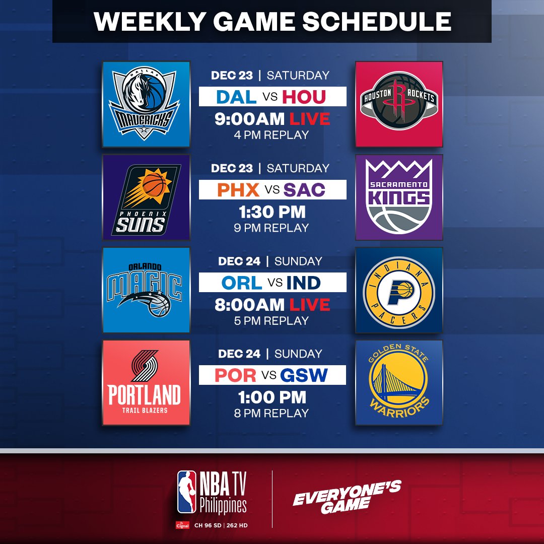 Pre-Christmas Day festivities The basketball action never stops! Which matchup are you looking forward to the most?