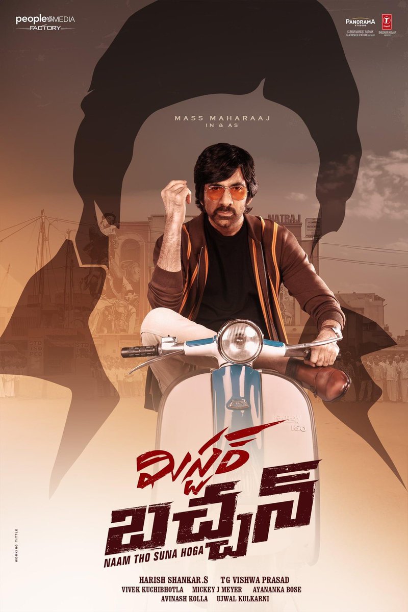 What an Apt Title for @RaviTeja_offl 👌 only @harish2you can think such crowd pulling Titles!! My best wishes to both of them and the happening producers of TFI @peoplemediafcy @vishwaprasadtg & @vivekkuchibotla 👍👏❤️