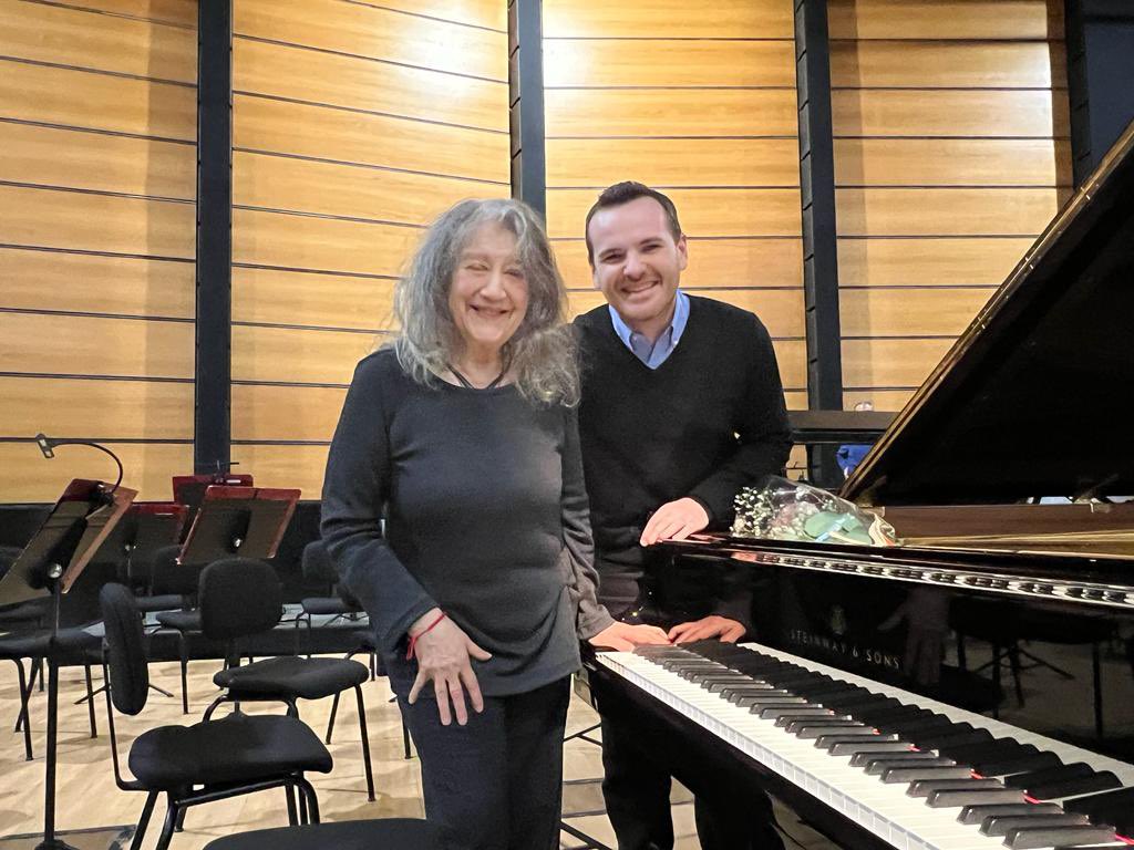 Happy rehearsals with Martha Argerich! 😍