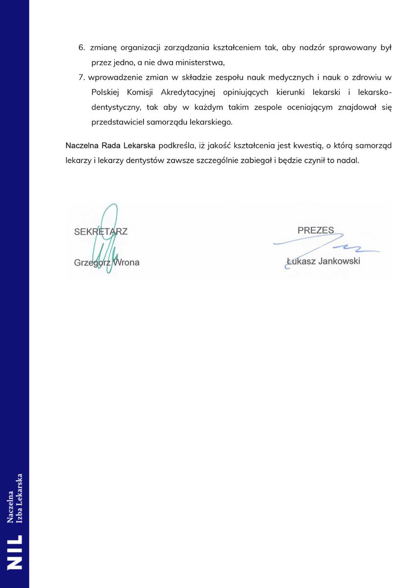 - Główny problem związany z kształceniem lekarzy polega na tym, że ustawodawcy nie przewidzieli, że były już minister edukacji i nauki mógł otworzyć kierunek lekarski nawet przy negatywnej opinii Polskiej Komisji Akredytacyjnej. W ostatnim czasie naszym przeciwnikiem był Pan