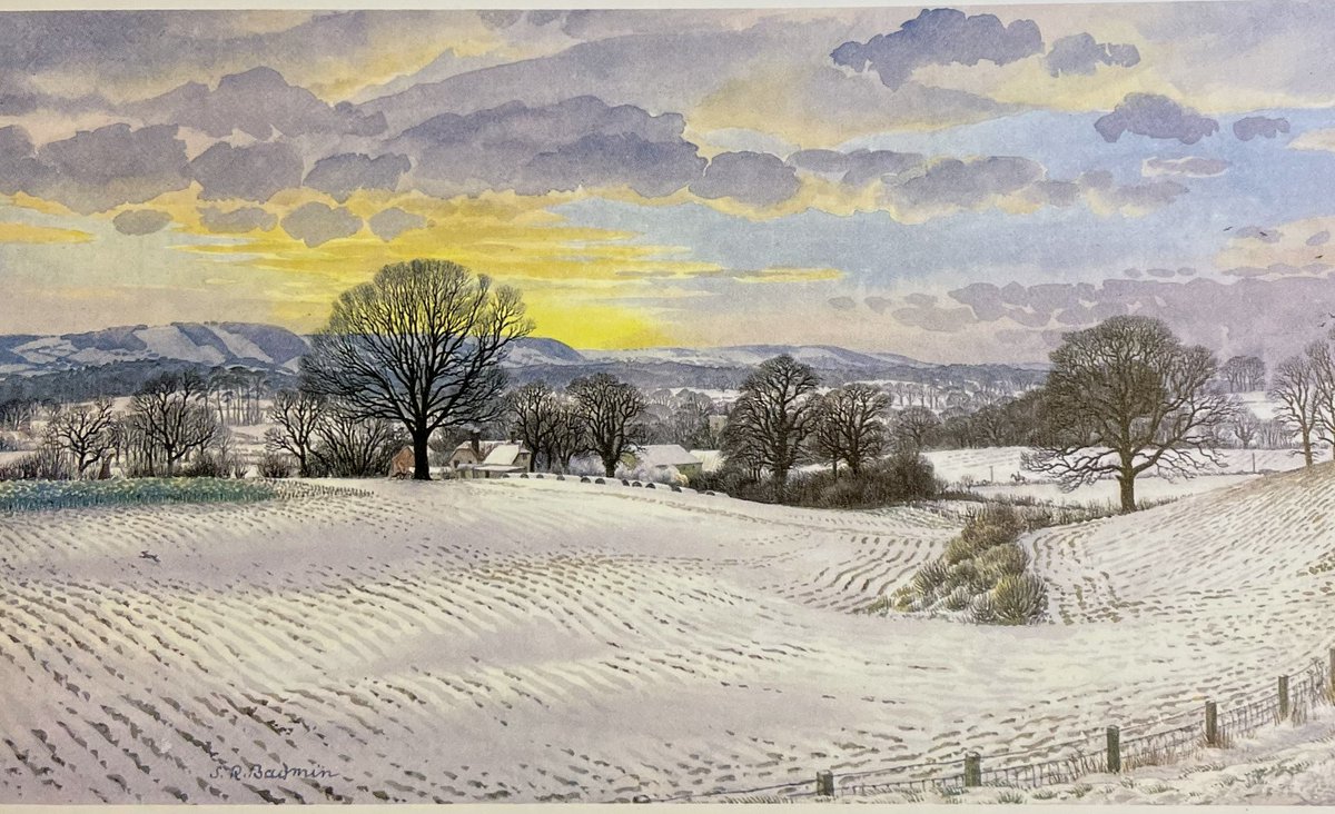 Ladybird Artists Advent Calendar, window 17 ‘Evening Snow’ Artist: SR Badmin