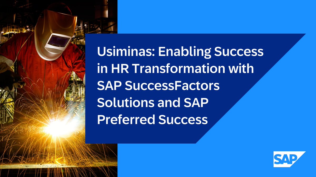 gmouleeswaran's tweet image. Find out how Usiminas partnered with #SAPPreferredSuccess to gain implementation guidance for #SAPSuccessFactors suite in the Cloud with personalized recommendations while staying up to date with its rich new functionality released quarterly.

Learn more: imsap.co/6016RrbVo
