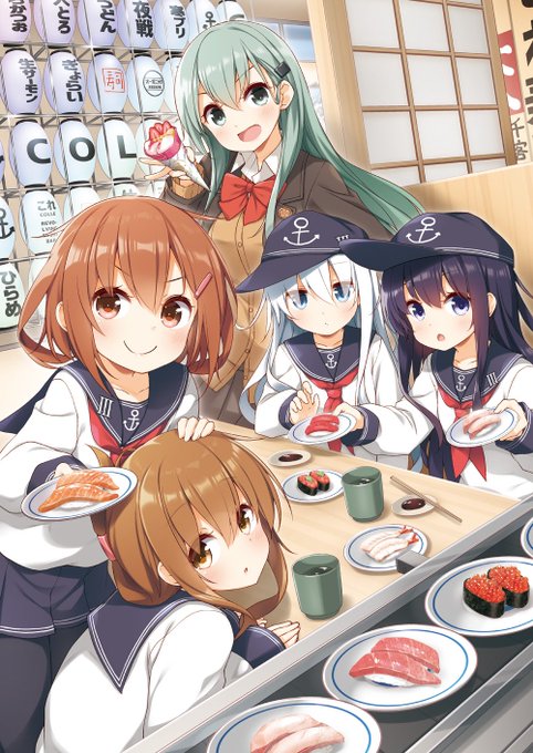 「multiple girls sushi」 illustration images(Latest)