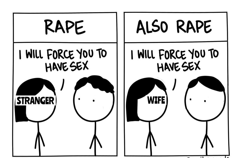 Feminists who always do RR on rape, never talk about the other side.

#MenToo 
#MaritalRape