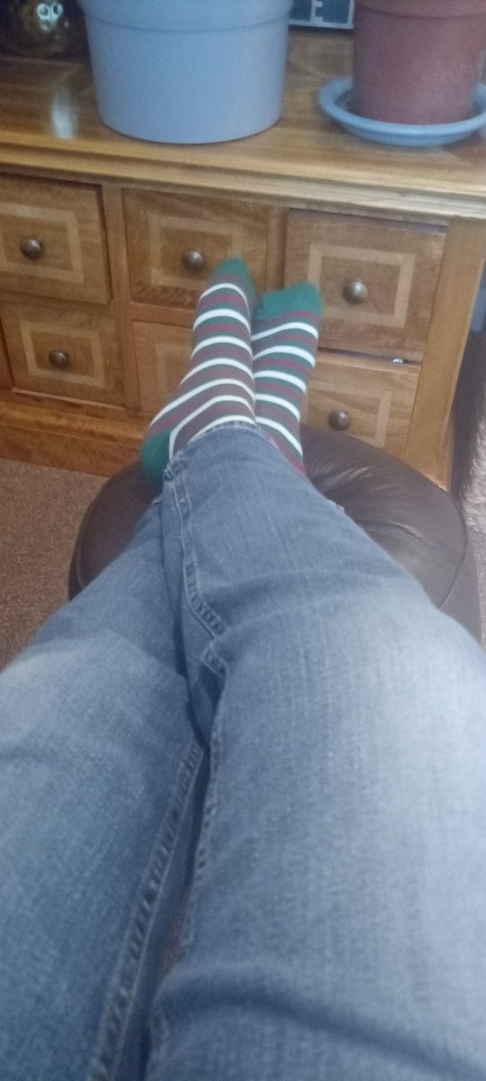 Bonscot21019838's tweet photo. New socks today. I feel like I can move mountains. Cup of tea first though. https://t.co/vVQSnpwr3P