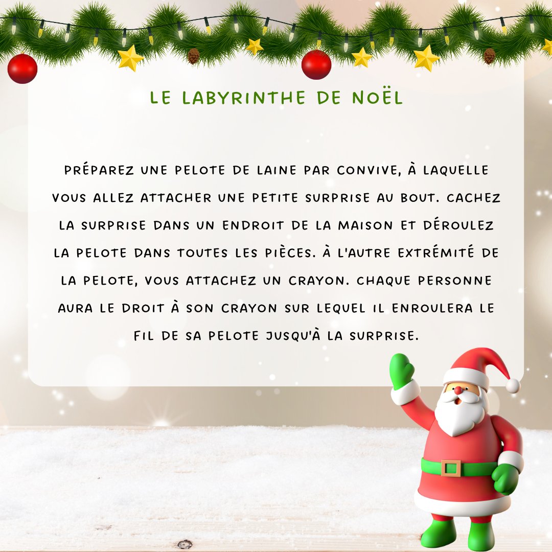 [ CALENDRIER DE L'AVENT JOUR 17 ] 🤩

Noël approche... On vous propose des activités à faire pour ce jour magique, en famille ou entre amis ! 🎄

#noël #calendrierdelavent #activitésnoel