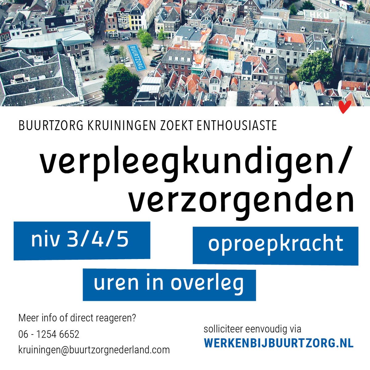 buurtzorg's tweet photo. Buurtzorg Kruiningen is op zoek naar een fijne collega's! Solliciteer eenvoudig via https://t.co/NayOidFpPb
#Buurtzorg #KRUININGEN #hartvoordezorg #verpleegkundige #verzorgende #oproepkracht #ureninoverleg #thuiszorg #werkenbijbuurtzorg #zelfsturing https://t.co/6kMYFJmlEa