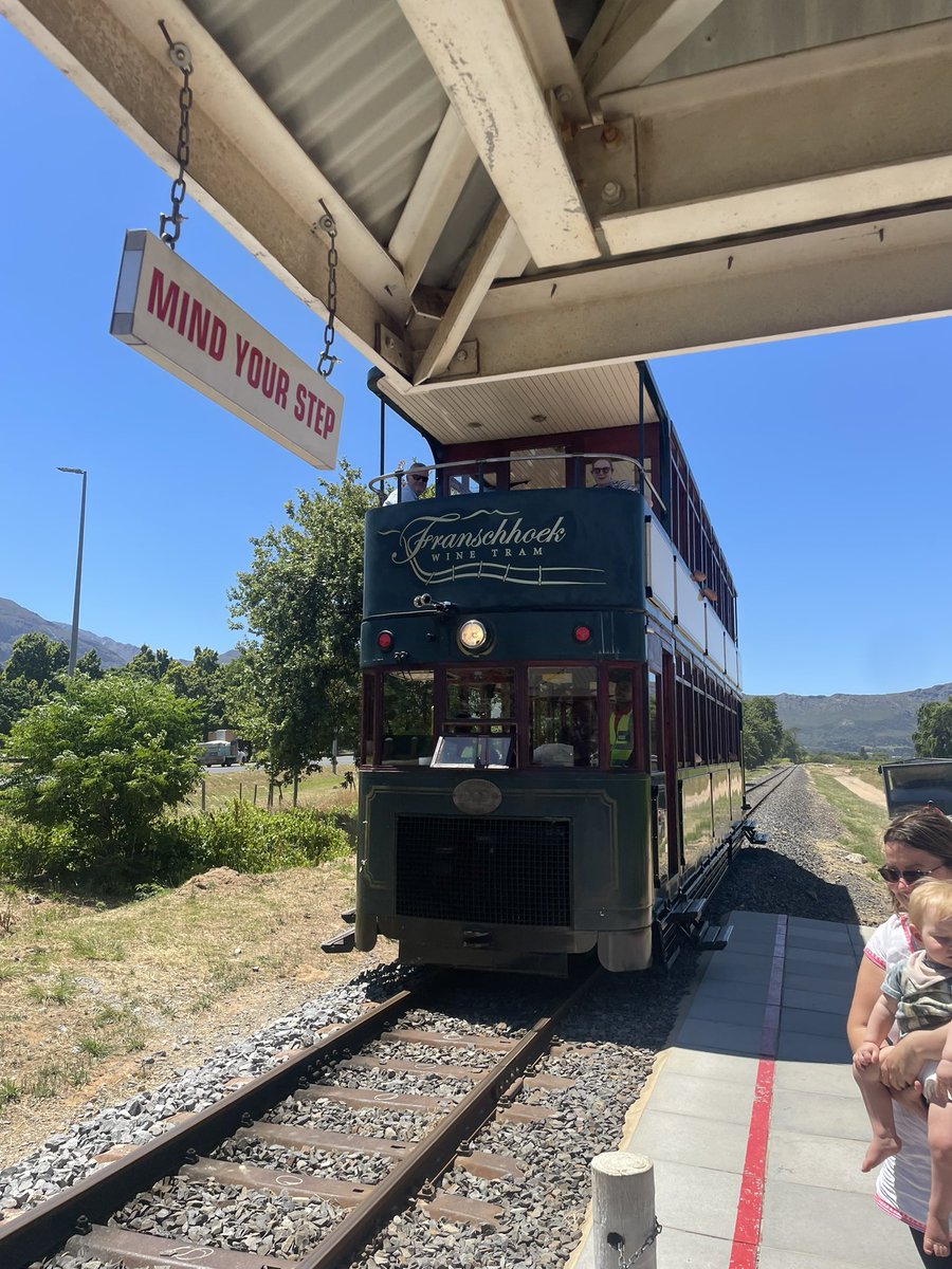 Franschoek. Wine tram. That’s the tweet. #winetram #franschoek #grandprovance