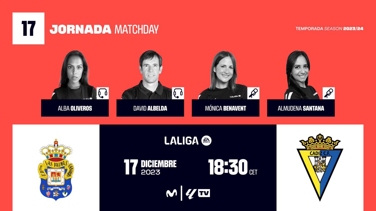 Almudena Santana (@_almusantana) on Twitter photo Duelo pintado de amarillo. Las Palmas busca llegar cuanto antes a la permanencia y el Cádiz salir y alejarse de la zona roja de la tabla. Partidazo a las 17:30 hora canaria.
#LasPalmasCádiz <a href="/LaLiga/">LALIGA</a> #InsideLaLiga
<a href="/albaoliverosz/">Alba Oliveros</a> <a href="/dalbelda/">david</a> <a href="/monicabenaventv/">Mónica Benavent</a> Duelo pintado de amarillo. Las Palmas busca llegar cuanto antes a la permanencia y el Cádiz salir y alejarse de la zona roja de la tabla. Partidazo a las 17:30 hora canaria.
#LasPalmasCádiz <a href="/LaLiga/">LALIGA</a> #InsideLaLiga
<a href="/albaoliverosz/">Alba Oliveros</a> <a href="/dalbelda/">david</a> <a href="/monicabenaventv/">Mónica Benavent</a>