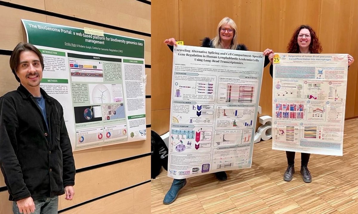 Guigó Lab (@guigolab) on Twitter photo Very happy to contribute to the #JBG2023 with engaging talks and posters from our lab!
<a href="/SCB_iec/">Societat Catalana de Biologia</a> <a href="/BiBcn/">Bioinformatics Barcelona</a> <a href="/CosmoCaixa_CAT/">Museu de la Ciència CosmoCaixa</a> Very happy to contribute to the #JBG2023 with engaging talks and posters from our lab!
<a href="/SCB_iec/">Societat Catalana de Biologia</a> <a href="/BiBcn/">Bioinformatics Barcelona</a> <a href="/CosmoCaixa_CAT/">Museu de la Ciència CosmoCaixa</a>