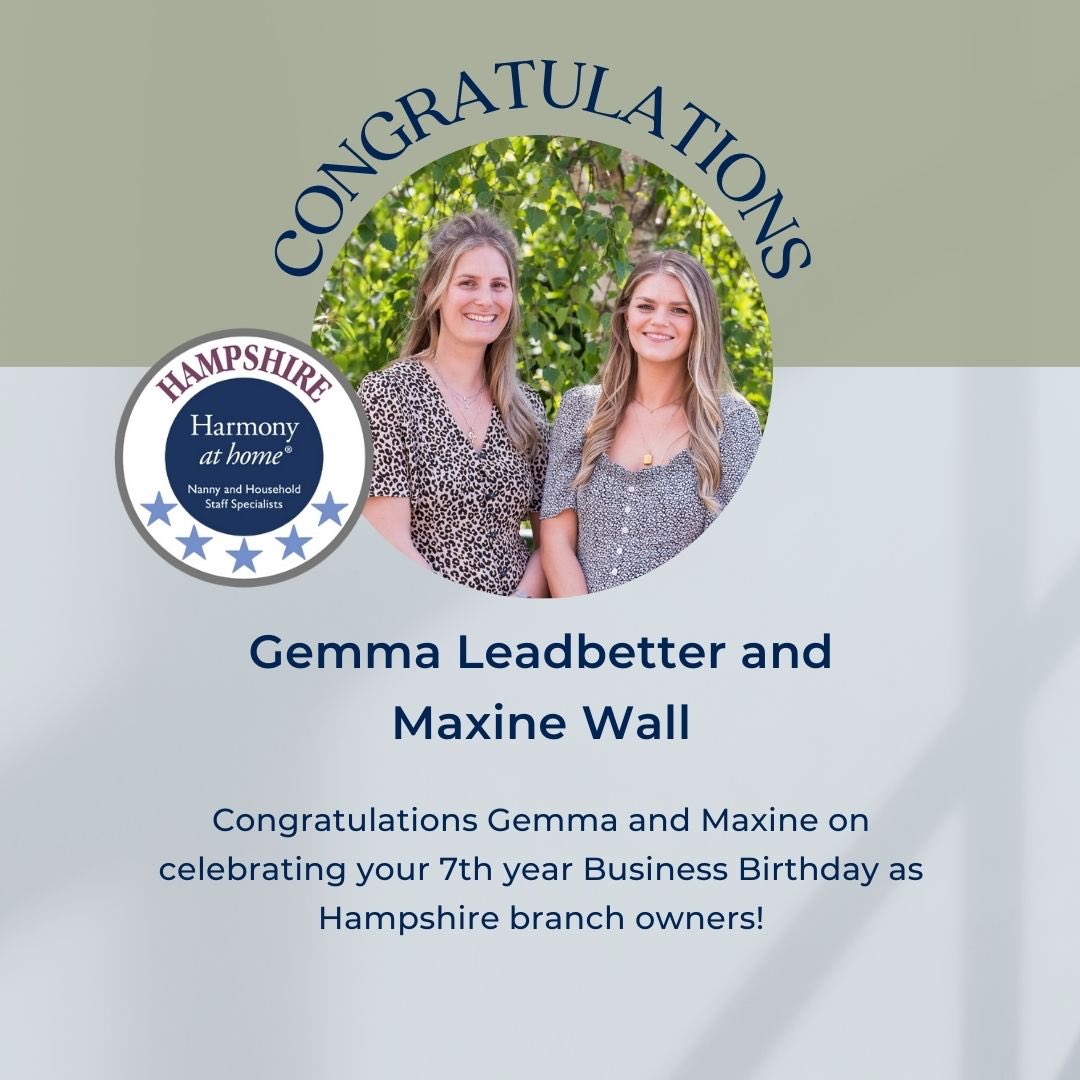 🥂 Congratulations Gemma Leadbetter and Maxine Wall on your 7th buisness birthday as Harmony at Home Hampshire. Take a moment today to celebrate all that you have achieved. Here's to a fabulous 2024.
#nannies #householdstaff #hampshire #nannyagency