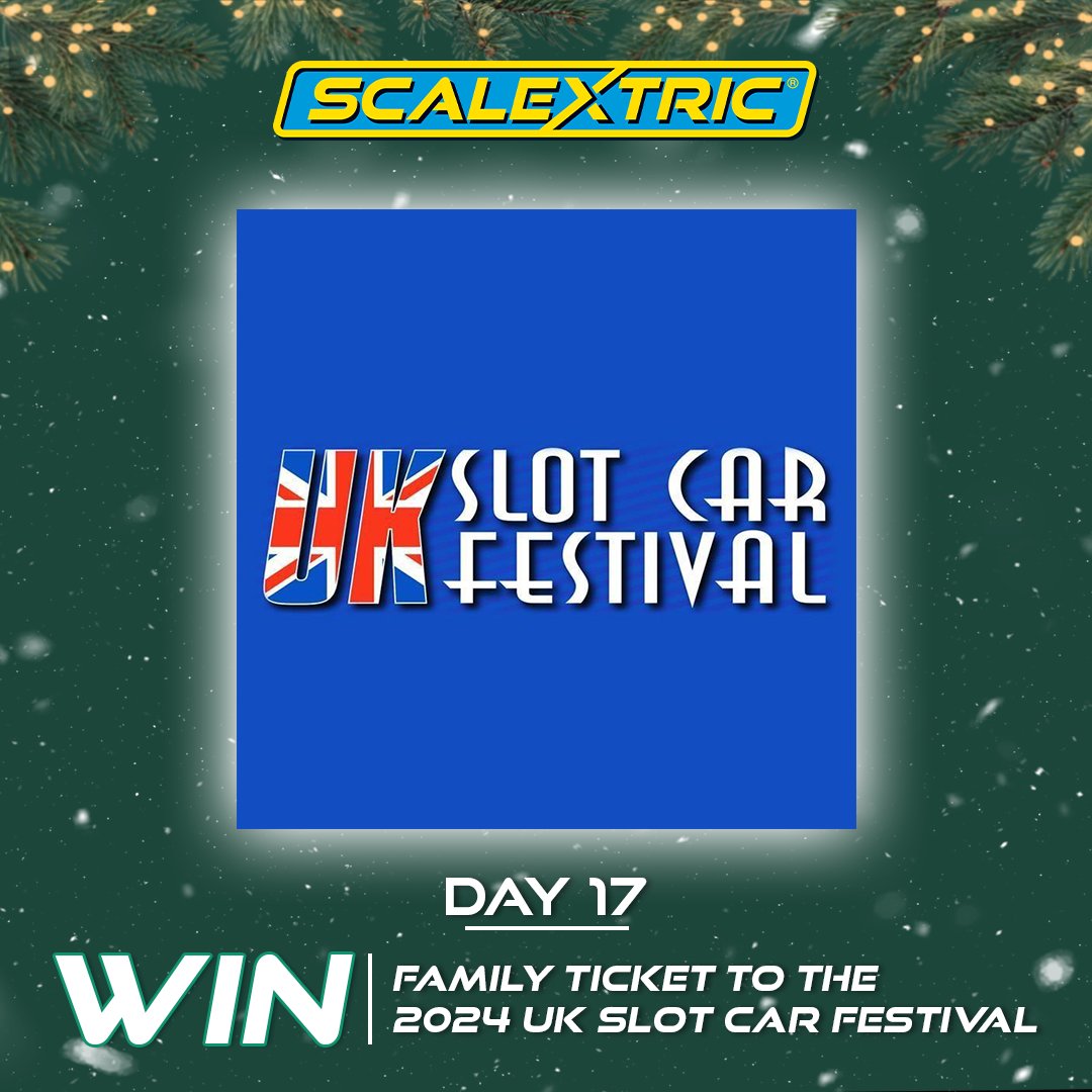 WIN a family set of tickets (for 2 adults and 3 children) to the UK Slot Festival 2024 occurring on 11-12 May 2024 🏎️🎉 All you have to do to enter is 1) Follow @scalextric 2) Reshare this post See reply for more info 👇