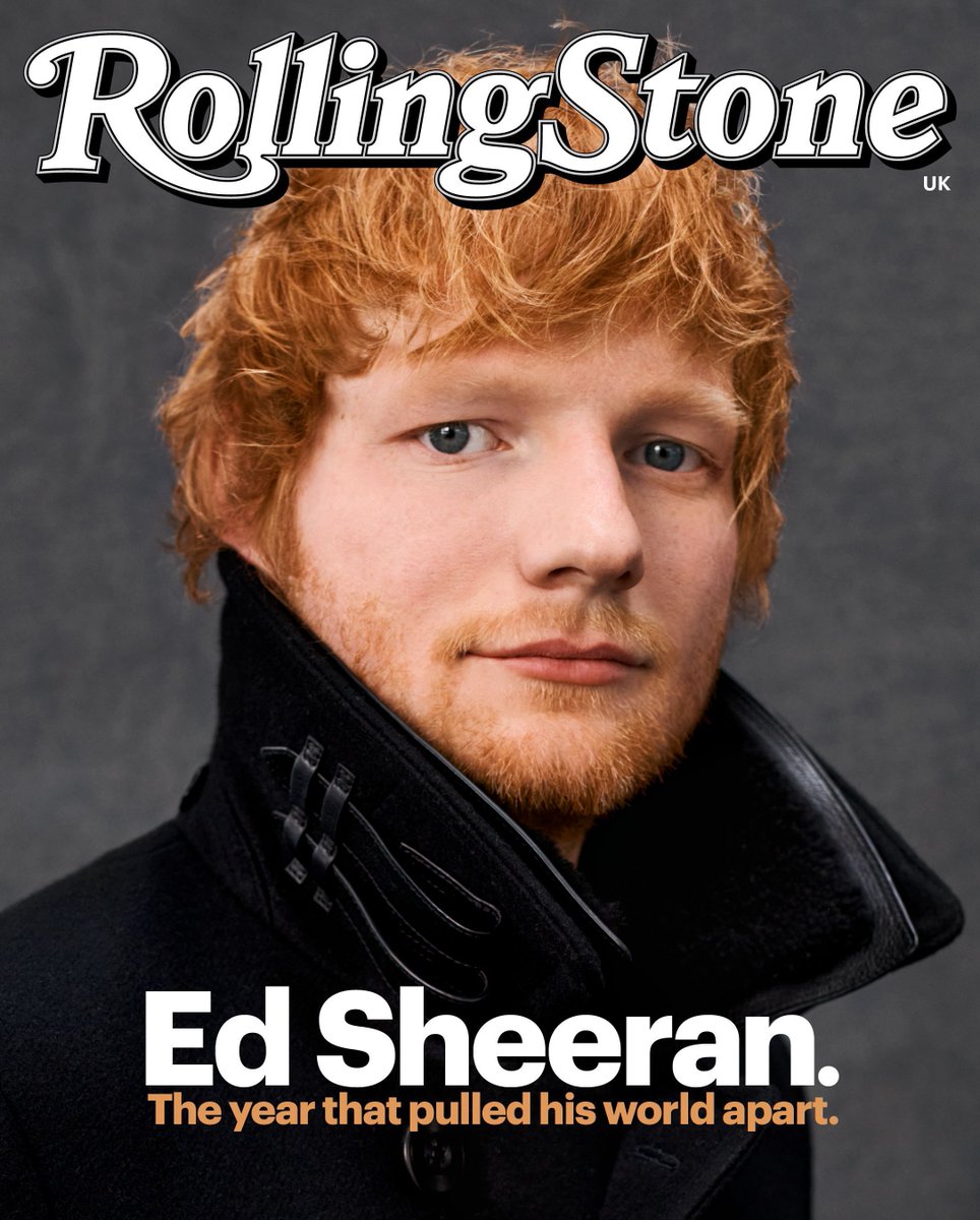 RollingStoneUK's tweet image. When Ed Sheeran became a dad, his ‘party boy’ days ended. Then tragedy struck, forcing him to face his hidden dark side — and hit his hottest creative streak 🖤 ⁠
Revisit the digital cover interview with @edsheeran: tinyurl.com/3h9f9n4d