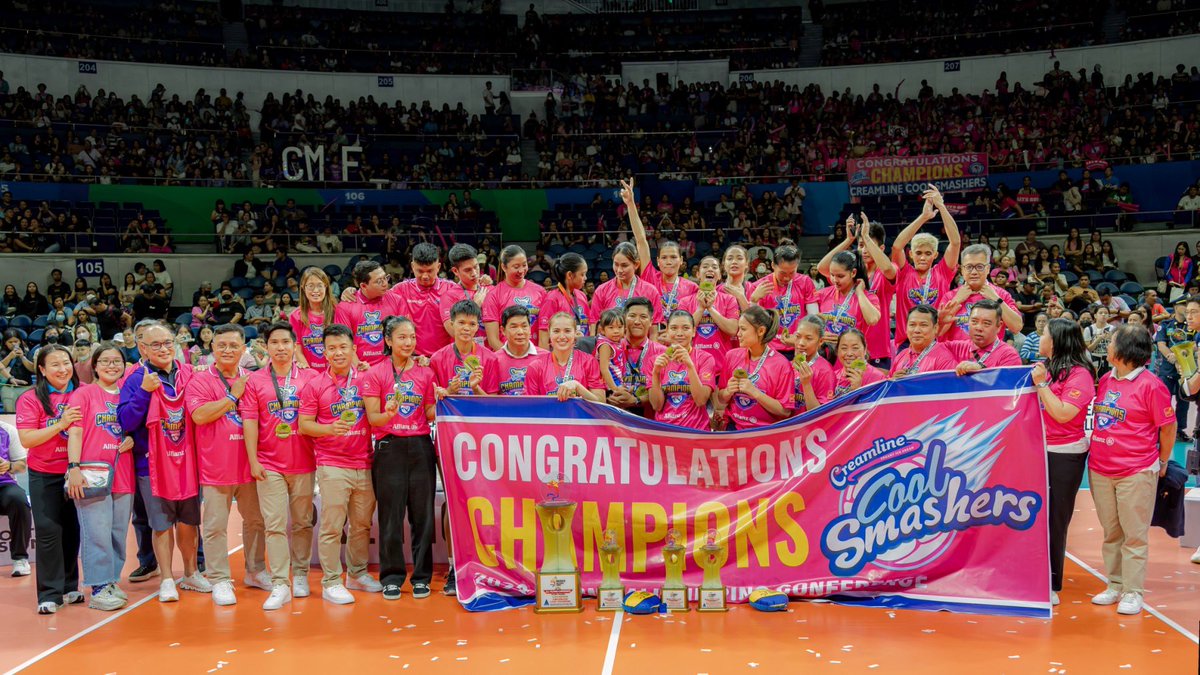 What a journey to the mountain top it’s been. 2 Championships and one 1st runner-up in 2023. Never gets old. Mga Ka-Good Vibes, we did it! Our Ate Chonas are PVL Champs again!