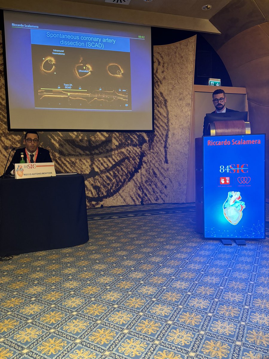 italian_cot's tweet photo. Energizing sessions led by the next generation of cardiologists. 🫀🩺
Session 16: Cath Lab in 2024
🫀 Intracoronary imaging in patients with SCA-NSTE
🫀 Percutaneous treatment of tricuspidal insufficiency
🫀 TAVI in aortic insufficiency and bicuspid: are we ready?
#SIC84 #ICoT https://t.co/lxKhFtmzD1