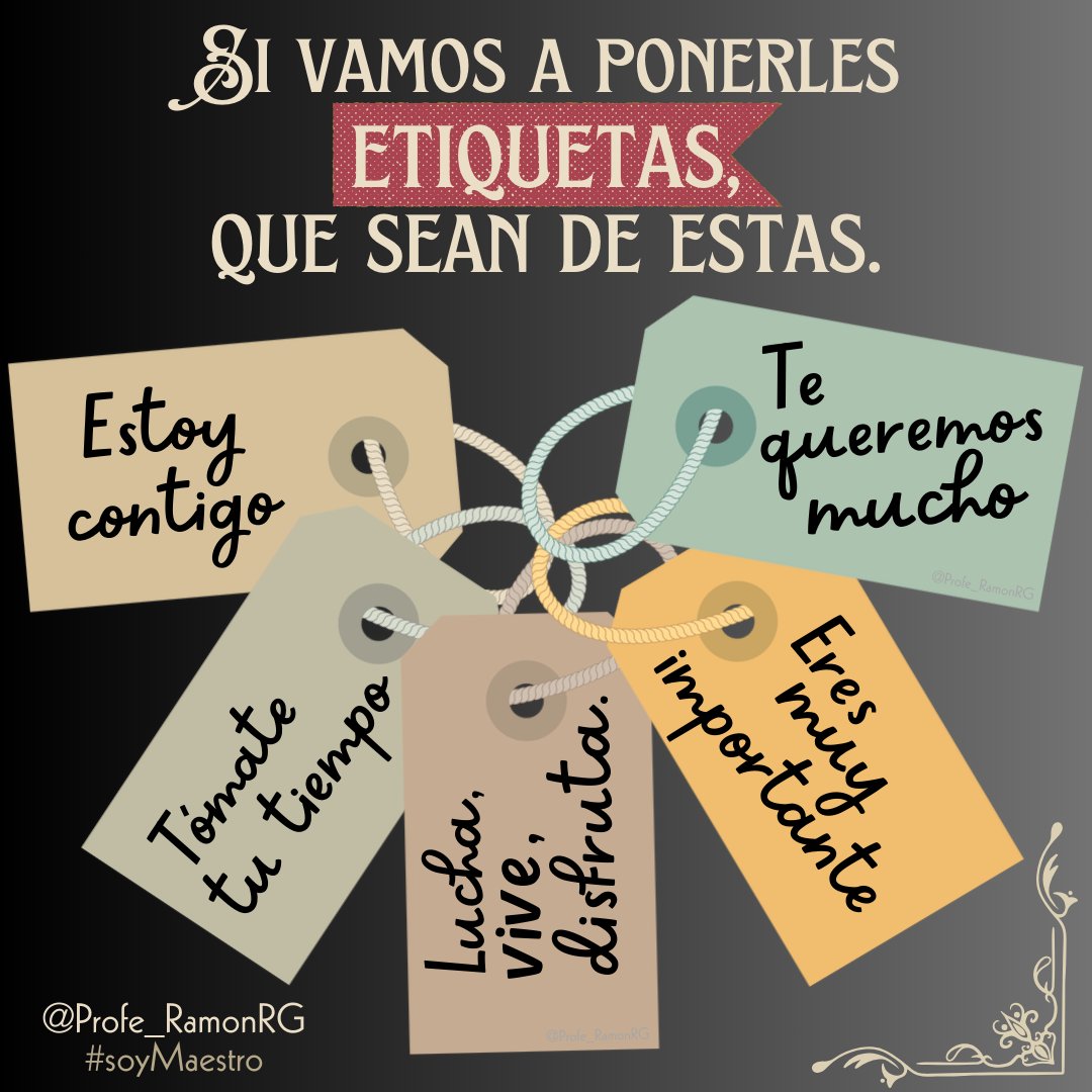 Profe_RamonRG's tweet photo. Si vamos a ponerles etiquetas,
que sean de estas.
#soyMaestro #soyPapá https://t.co/fMa1Jm7NHq