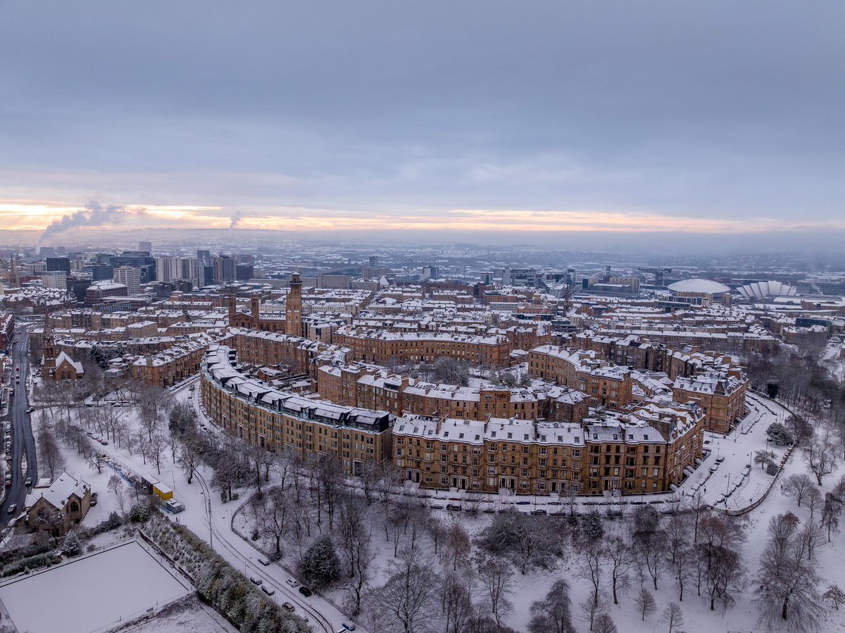 The weather outside is frightful ❄️🎄 #Glasgow #Drone