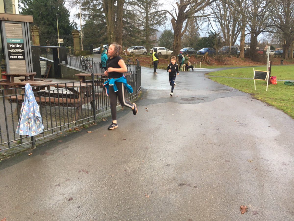 On a breezy morning with squally showers in Keswick, 30 runners ran two laps of Fitz Park. Charlie achieved his 15th first finish today. There were 16 girls and 14 boys running today. There were five PBs. #loveparkrun #parkrunfamily #juniorparkrun
