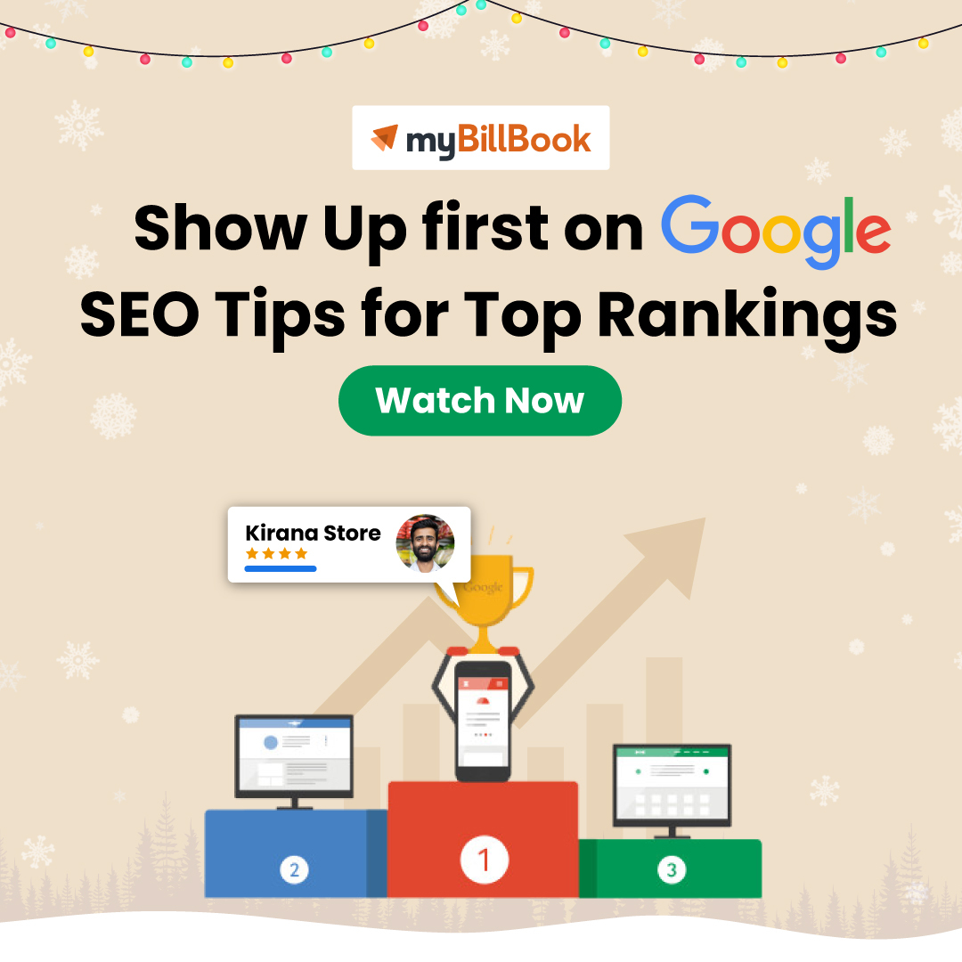 Master the art of SEO and dominate Google search results! 🌐🏆 
Watch now: bit.ly/481qqbo

#BusinessGrowth #myBillBook #buildingforbharat #ChristmascheerwithmyBillBook #GrowwithFlo #ShowUpFirst #SEOMastery