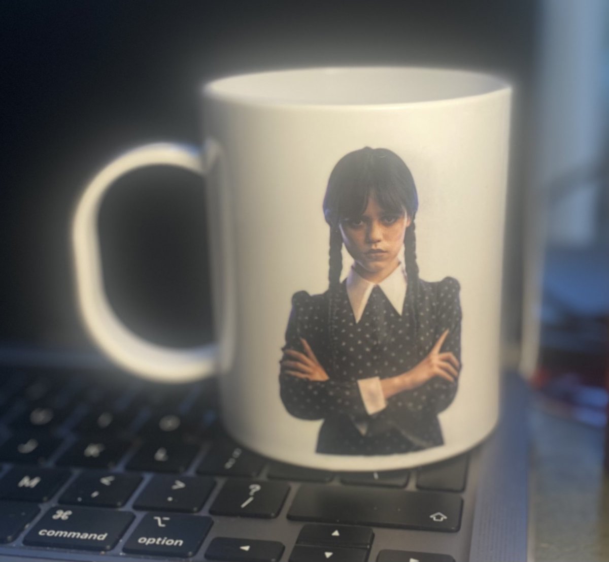 PRGraphicsJY's tweet image. Did these for my grandchildren 
Apparently my granddaughter is a big Wednesday Addams fan 🤷🏻‍♂️
These are unbreakable polymer mugs