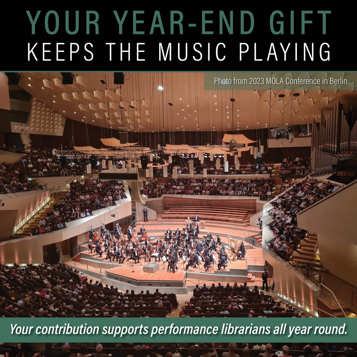 Performance librarians do valuable work to keep the music playing, and your support makes it all possible. This year, please consider making a donation to MOLA visiting mola-inc.org/p/donate or by texting 'MOLA' to 44-321. #musiclibrarian #musiclibrary #mola #Giving