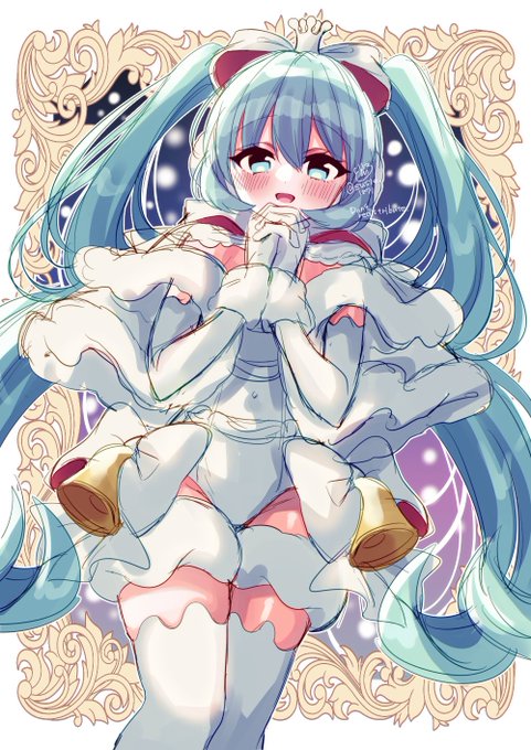 クリスマスに向けてミクさんwip 
#初音ミク 