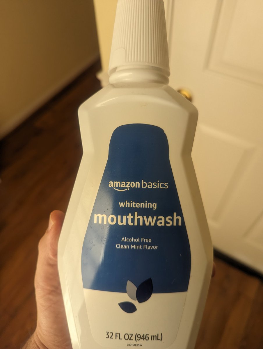 After using this whole bottle, here is my review: this is great as a pre-wash, but not as a finishing mouthwash. It leaves a residue based on the scrubby hydrogen peroxide bubbles or whatever is in there.