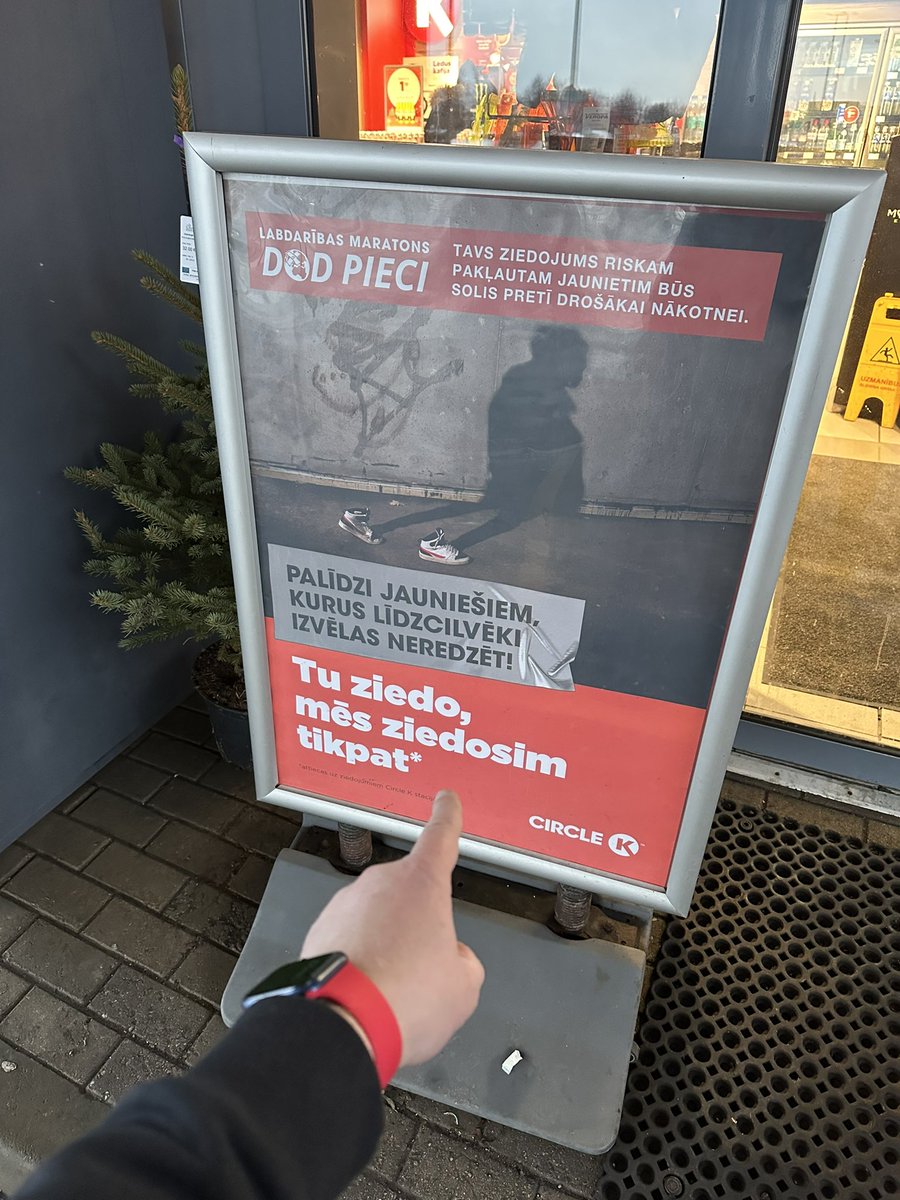 Re, arī <a href="/CircleKLatvija/">Circle K Latvija</a> var noziedot labdarības maratonam #DodPieci! Piedevām, Circle K Jūsu noziedoto summu dubultos.
Noziedojot Jūs palīdzēsiet savākt līdzekļus, kuri daudzām organizācījām dos papildus iespējas sniegt palīdzību un atbalstu vēl vairāk jauniešiem, kuri ir