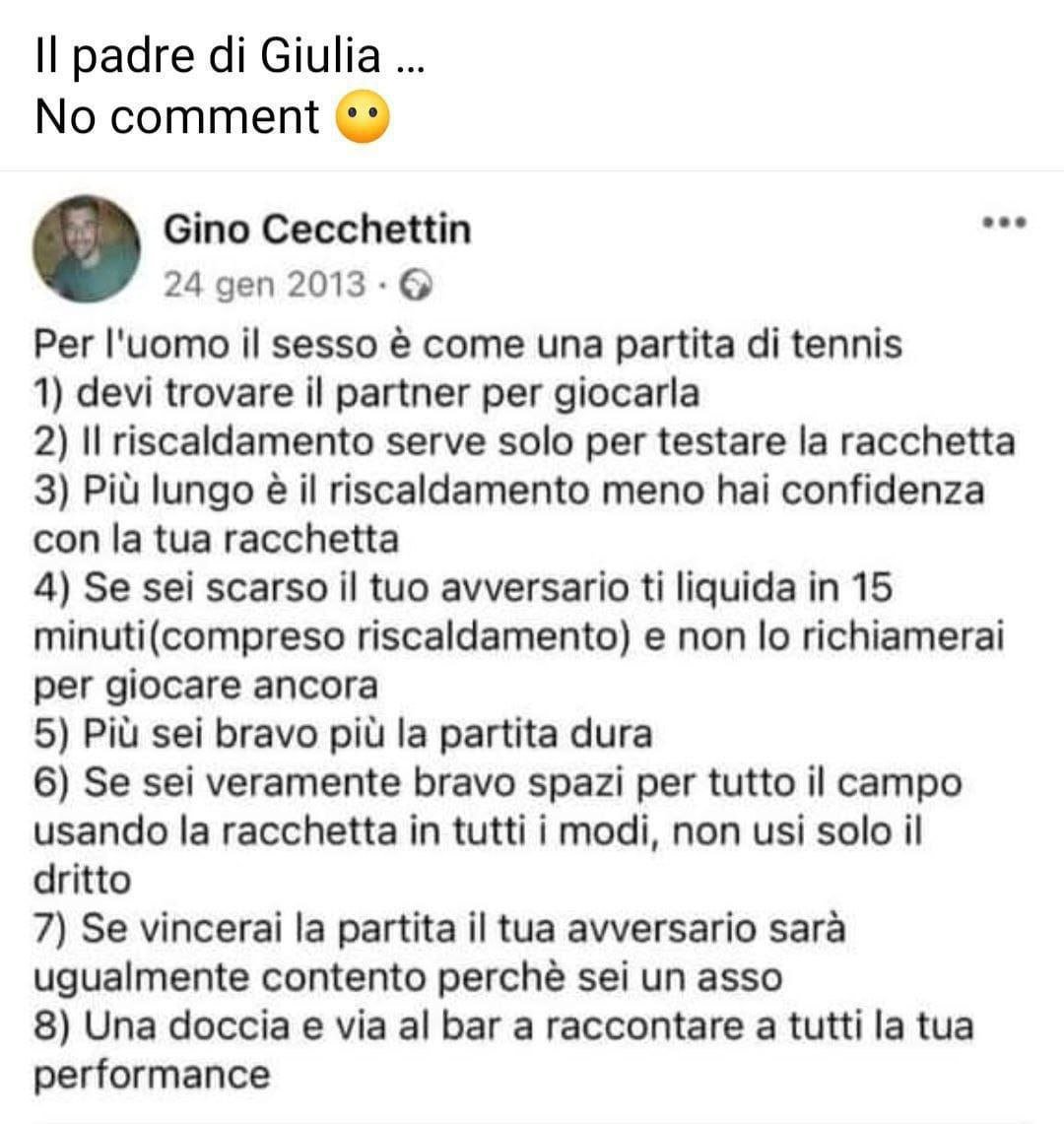 Una m.....

#GinoCecchettin #ginocecchetin #giuliacechettin