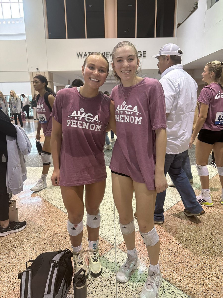 PennHS_VB's tweet image. Check out PVB Juniors Kyla Coolman and Sarah Noto at the AVCA Phenom Showcase in Tampa this weekend! Always a great chance to play in front of college coaches! 🏐🖤💛 #pvb #phm #pennvball