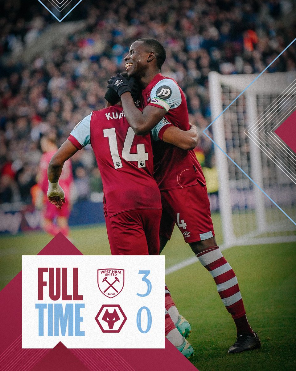 ⚽️ Three goals ✅ Three points A superb Sunday at London Stadium 🤩