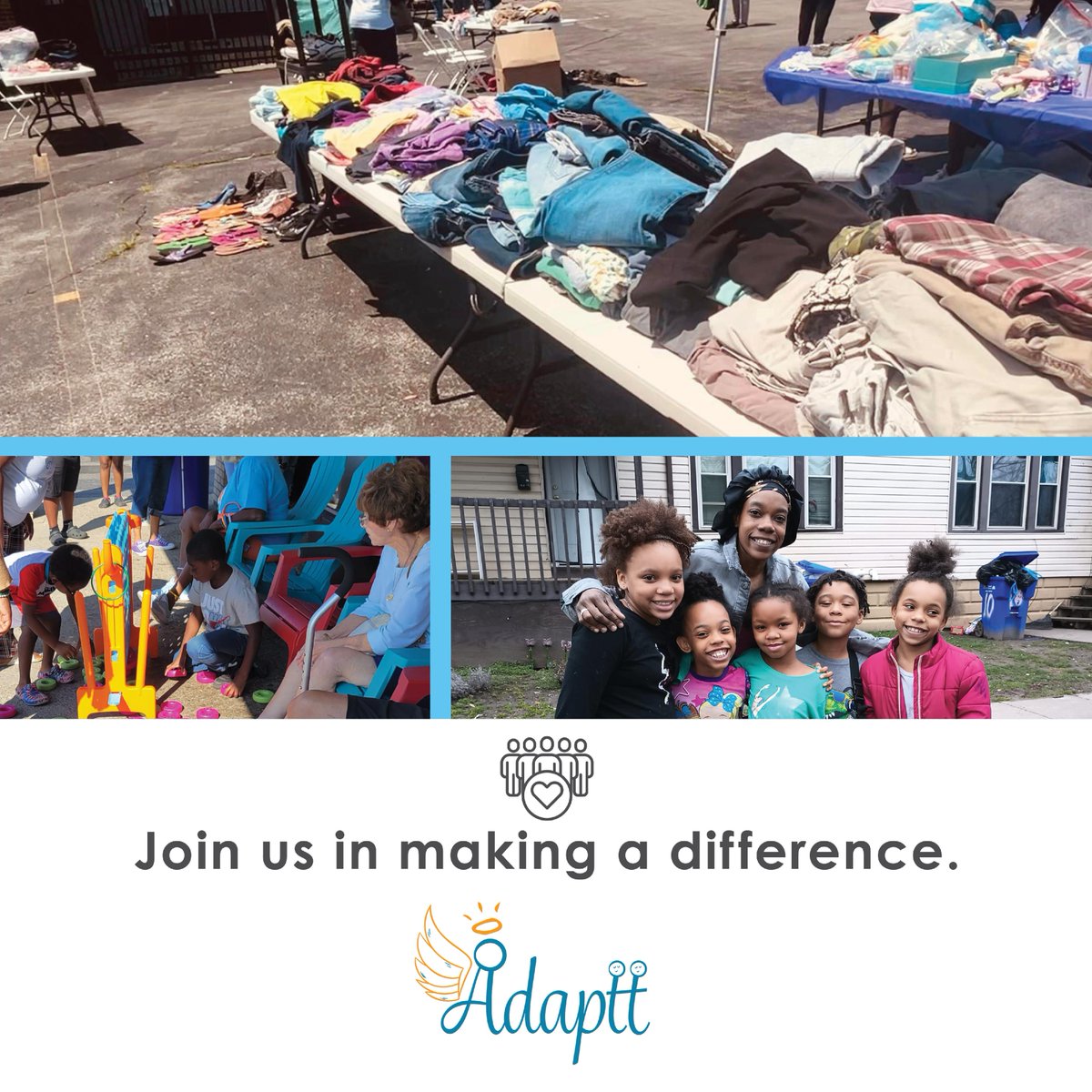 Adaptt Rochester is a non-profit organization founded and run by women with careers in social services looking to positively impact their communities. Adaptt’s mission is to provide support for homeless and at-risk women and children in the Greater Rochester community. Donate ...