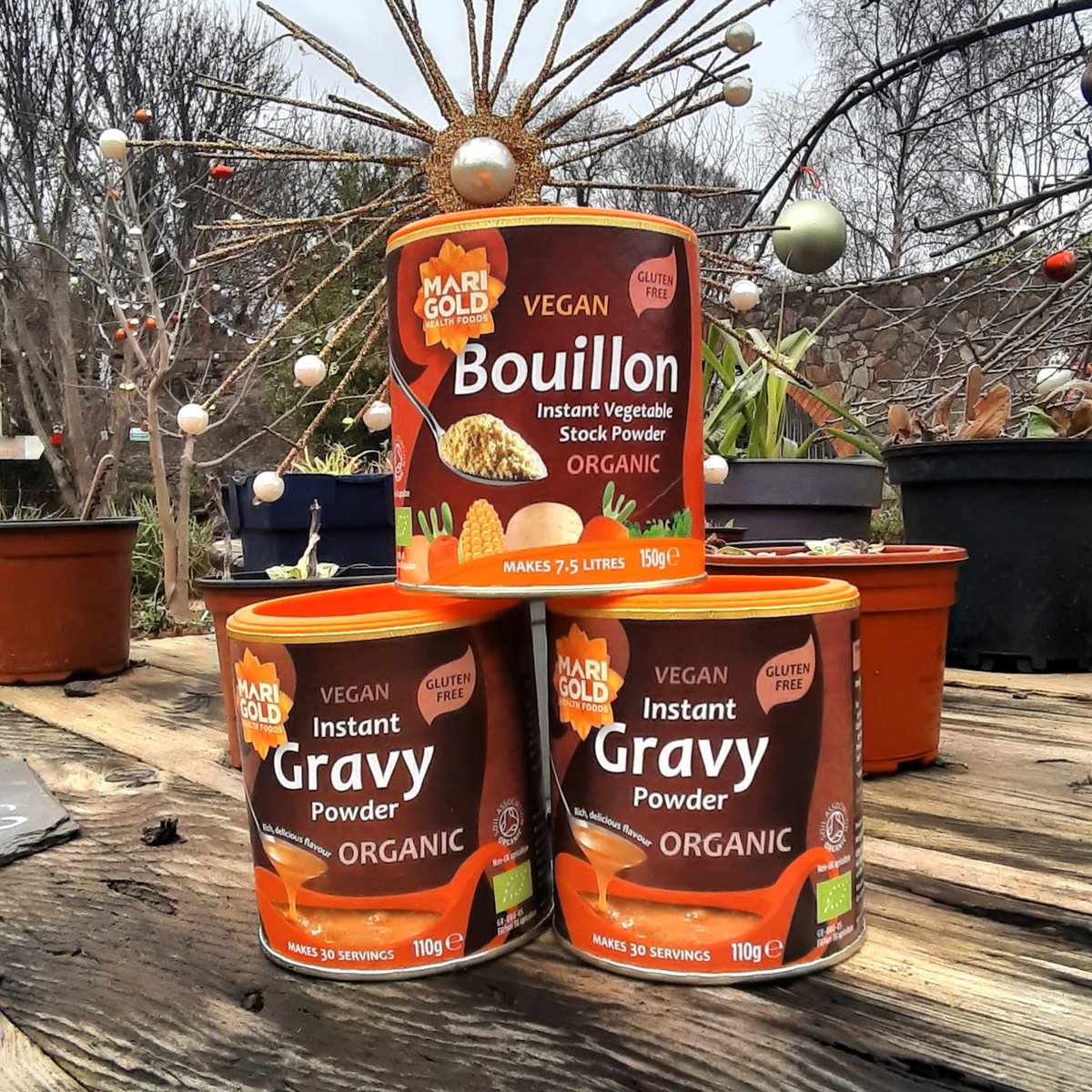 We have these fantastic organic options for your gravy this Christmas, both are vegan friendly. #vegangravy #veganbouillon