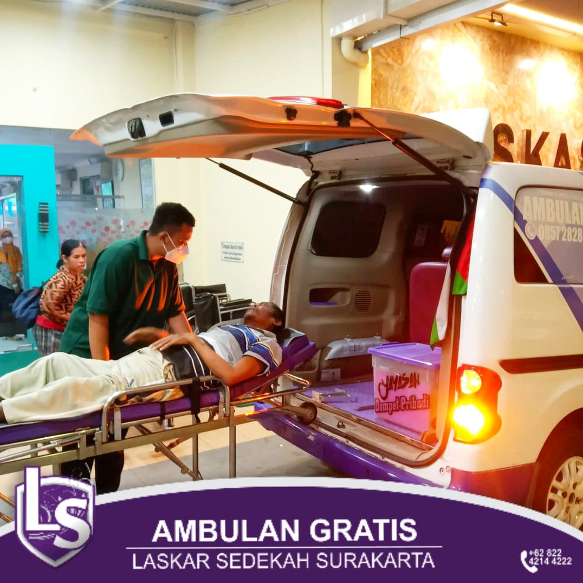 LSSurakarta's tweet image. umat, 08 Desember 2023

1. Kasmi Kontrol dari Jaban, Bendosari, Sukoharjo ke RS Nirmala Suri Sukoharjo.

2. Emergency dari Karangwuni, Sukoharjo ke RS Kasih Ibu Surakarta.

Sabtu, 09 Desember 2023

Estafet Pasien dari Purbalingga tujuan RS Moewardi Solo.