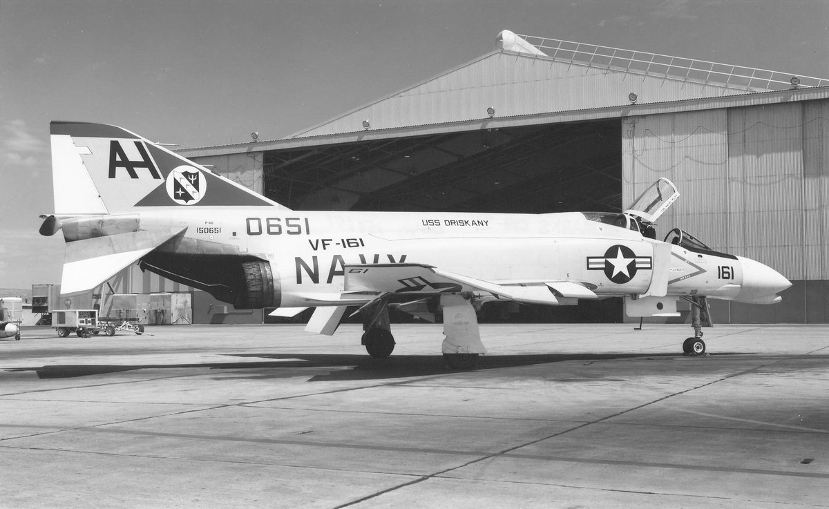 Navy F-4 Phantom of VF-161 from the USS Oriskany.  Caption this: 

 #NavyAviation #F4Phantom #VF161 #USSOriskany #MilitaryAviation #AviationPhotography #AircraftCarrier #NavyHistory