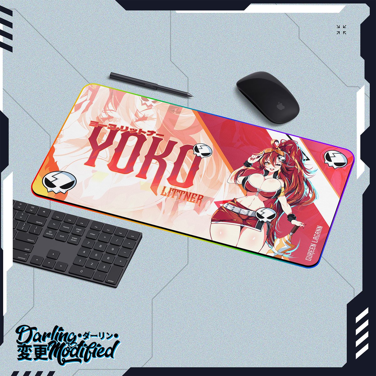 Sneak peaks to our newest mousepads ! They are now available for purchase at darlingmodified.com Artist : @Pale_Riderz Pre orders will close Tuesday 12/19