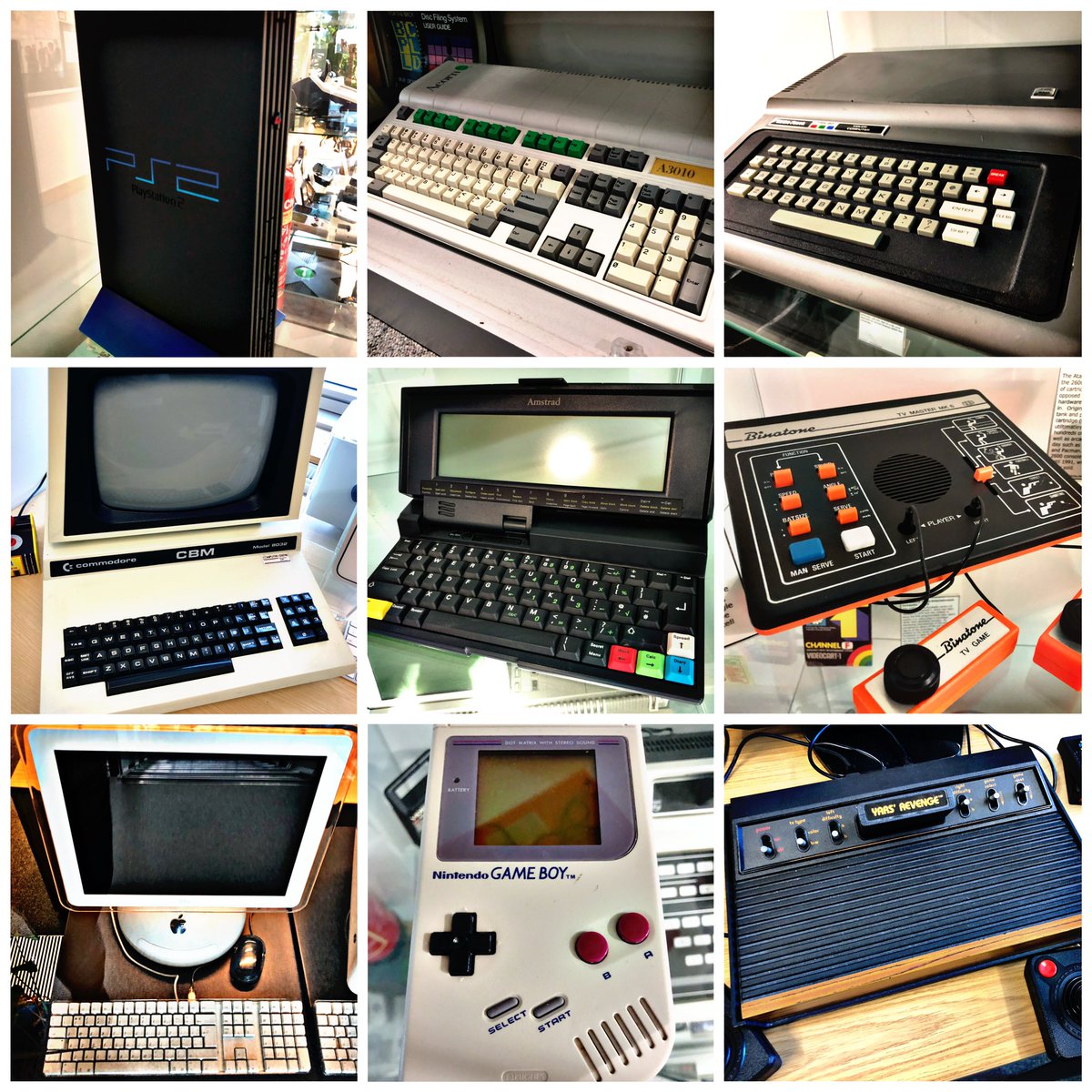 This week’s #RetroEnnead offers you the #PS2, #A3010, #CoCo, #CBM8032, #NC200, #Binatone, #iMacG4, #GameBoy and #AtariVCS.  Choose a line of 3 and lose the rest! #RetroComputing #ComputerHistory #RetroGaming #VideoGames