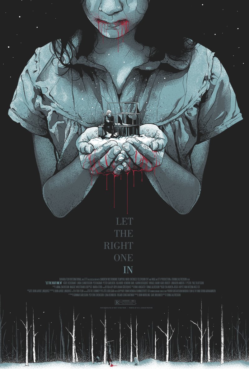 LET THE RIGHT ONE IN. closing out the year with a tribute to matt ryan tobin, one of the best one-sheet artists currently working. i love his take on the cult film by tomas alfredson; there are many good posters out there on the subject but this is just superb. #WORTHWHILEDESIGN