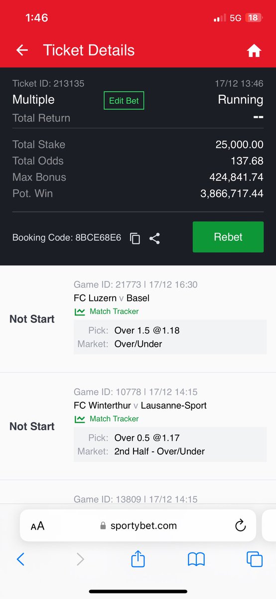 Certified Odds on X: 500 Odds 1k to 1M+ Sportybet Booking