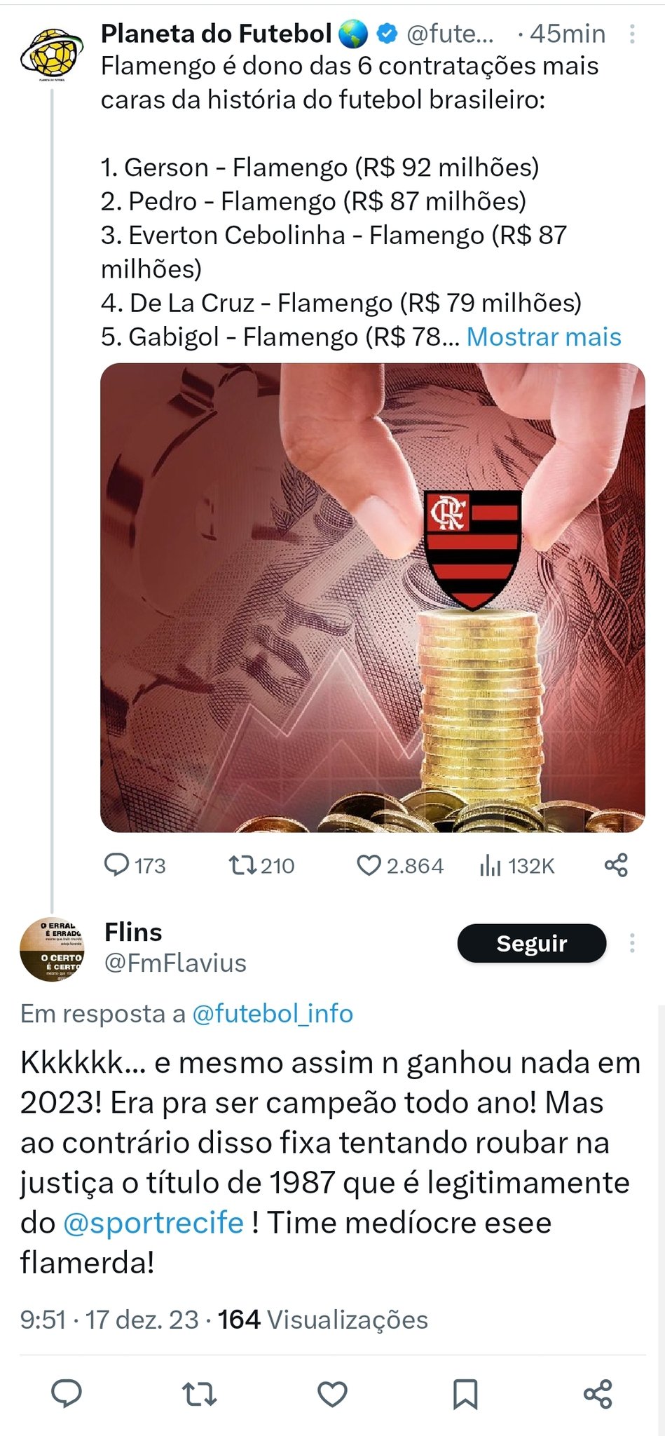 RECIBO_CRF on X: Errado é o BRB Fonte: vozes #recibo #Flamengo