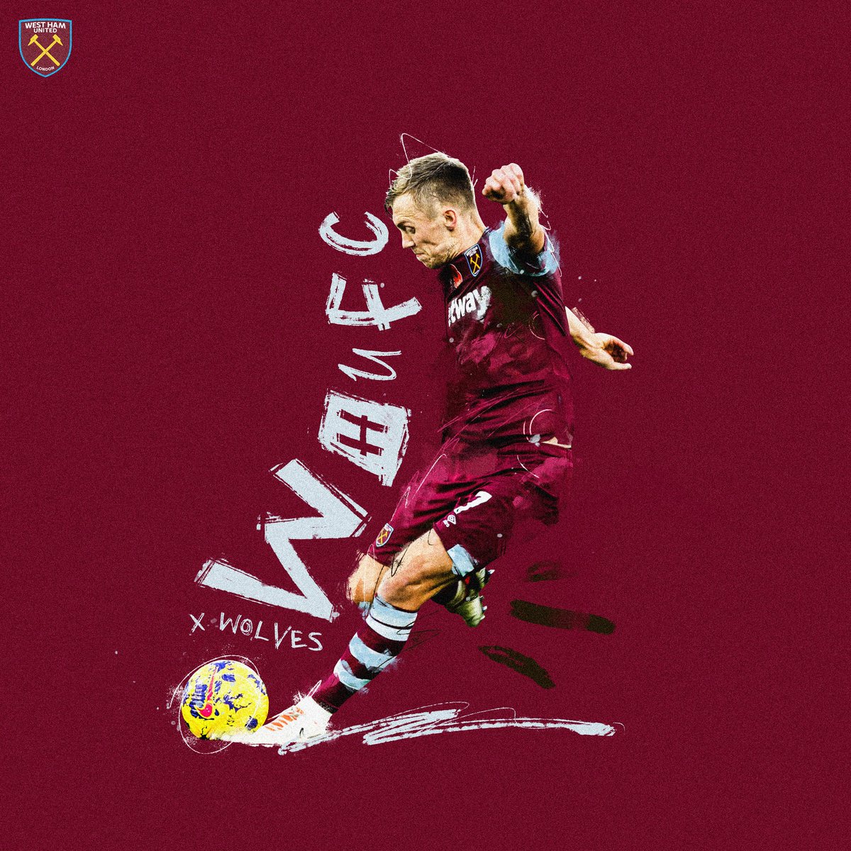 Day 17 of creating a matchday poster every day of December West Haaaaaaame Vs Wolves