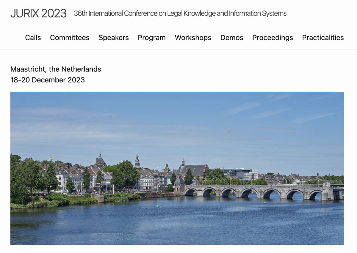 Jerry Spanakis 🟥 🦋 gerasimoss.bsky.social (@gerasimoss) on Twitter photo This week (18-20/12) <a href="/maaslawtech/">Maastricht Law&Tech Lab</a> is happy to host #JURIX2023. It's going to be the biggest version so far with ~150 participants and a heavy program compiled by PC <a href="/gsileno/">giovanni sileno @gsileno@akademienl.social</a>
📅 jurix23.maastrichtlawtech.eu/program/
cc: <a href="/GDlawtech/">Gijs van Dijck (@GDlawtech@mastodon.lawprofs.org)</a> <a href="/FascinatingTech/">konrad kollnig</a> <a href="/a_a_tamo/">Aurelia Tamò Larrieux</a>
(1/2) This week (18-20/12) <a href="/maaslawtech/">Maastricht Law&Tech Lab</a> is happy to host #JURIX2023. It's going to be the biggest version so far with ~150 participants and a heavy program compiled by PC <a href="/gsileno/">giovanni sileno @gsileno@akademienl.social</a>
📅 jurix23.maastrichtlawtech.eu/program/
cc: <a href="/GDlawtech/">Gijs van Dijck (@GDlawtech@mastodon.lawprofs.org)</a> <a href="/FascinatingTech/">konrad kollnig</a> <a href="/a_a_tamo/">Aurelia Tamò Larrieux</a>
(1/2)