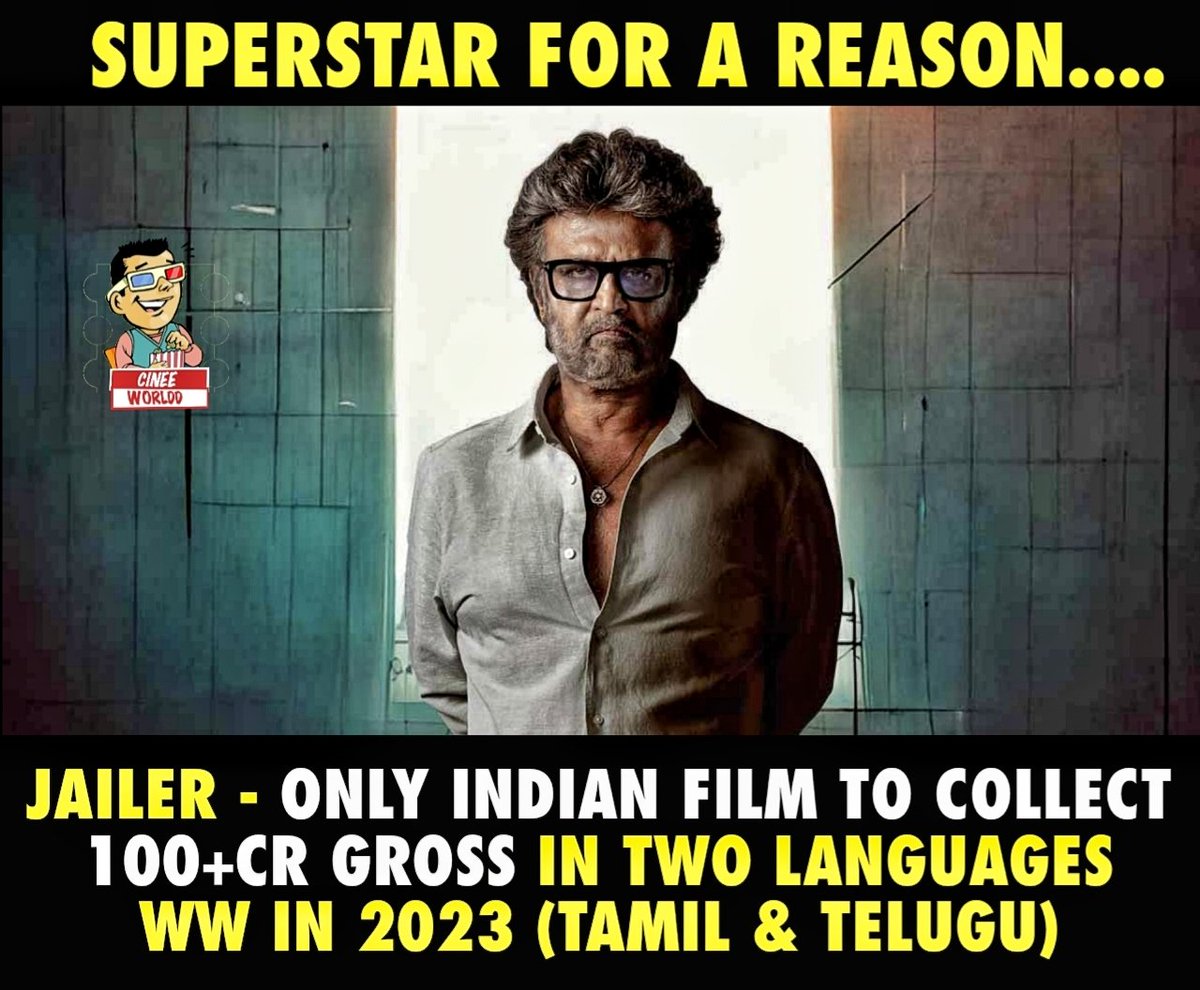 Thalaivar BoxOffice Destruction 💥💥
#Salaar Might Join The List🔥

#Jailer #Rajinikanth #Thalaivar170 #Cinee_Worldd