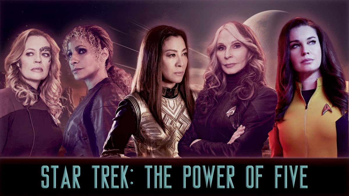 Let’s take a moment to appreciate how the past few yrs of #StarTrek –across centuries & mirrorverses– have brought us (back) these 5 powerful, mature women kicking ass in a major way. Thrilling, badass, nuanced, inspiring & bloody exciting #StarTrekPicard #SNW #StarTrekDiscovery
