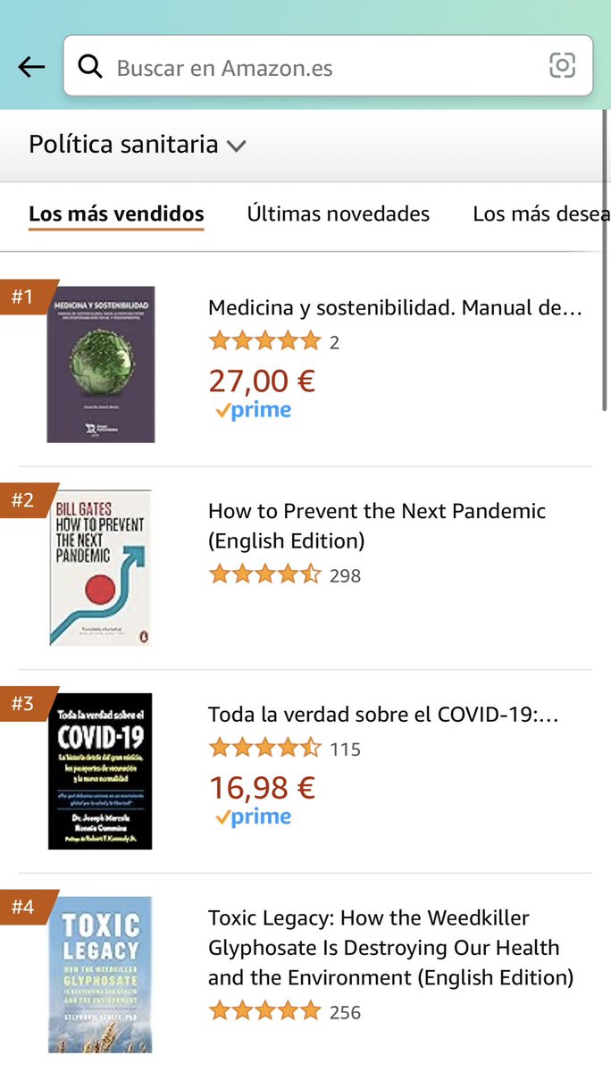 ¡Estamos en el número #1! 🎉
Gracias infinitas a cada uno de mis lectores por hacer de “Medicina y Sostenibilidad” el más vendido en la sección de política sanitaria en Amazon <a href="/mitecogob/">Transición Ecológica y Reto Demográfico</a> <a href="/sanidadgob/">Ministerio de Sanidad</a> <a href="/Monica_Garcia_G/">Mónica García</a> <a href="/Teresaribera/">Teresa Ribera</a> <a href="/SanidadeXunta/">Consellería de Sanidade</a> <a href="/icscat/">ICS. Generalitat</a> <a href="/sanchezcastejon/">Pedro Sánchez</a> <a href="/amazon/">Amazon</a>